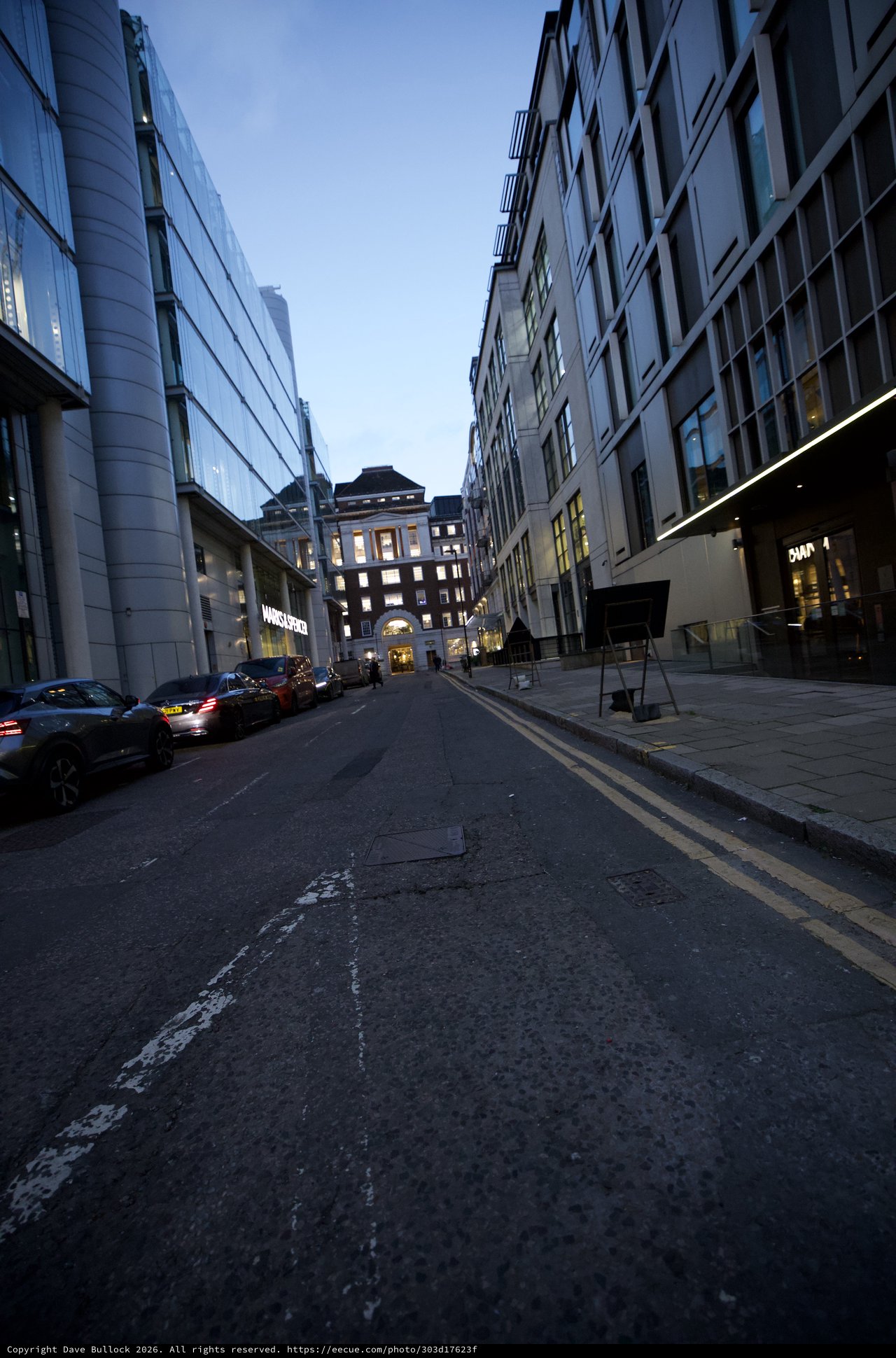 Twilight on a Modern London Street