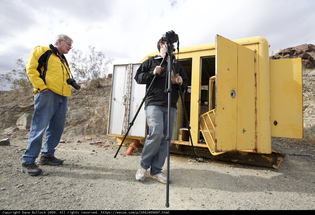 Standing by the Yellow Box