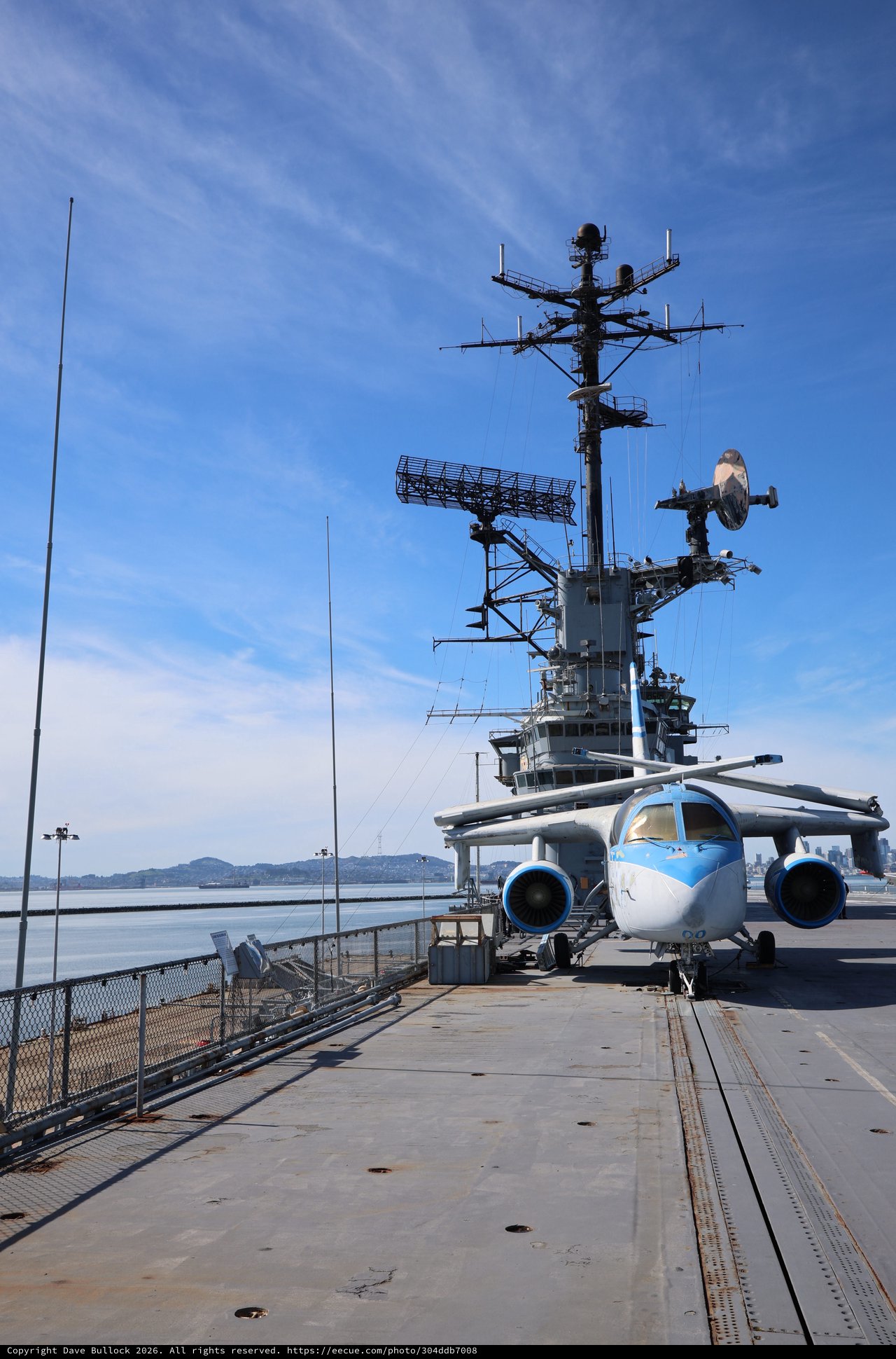 Military Aircraft on USS Hornet Aircraft Carrier Deck