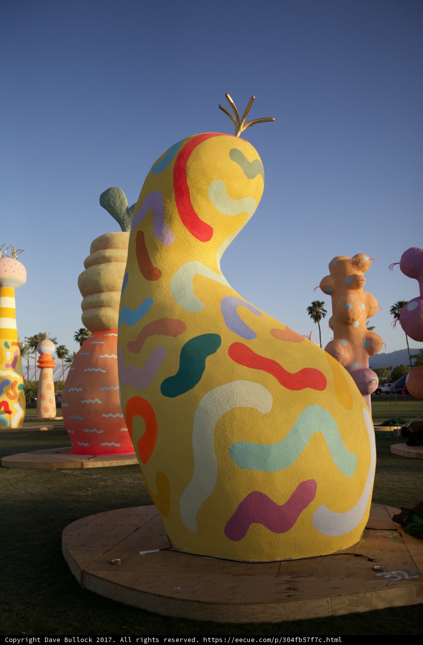 Giant Gourd Bird Statue at Coachella