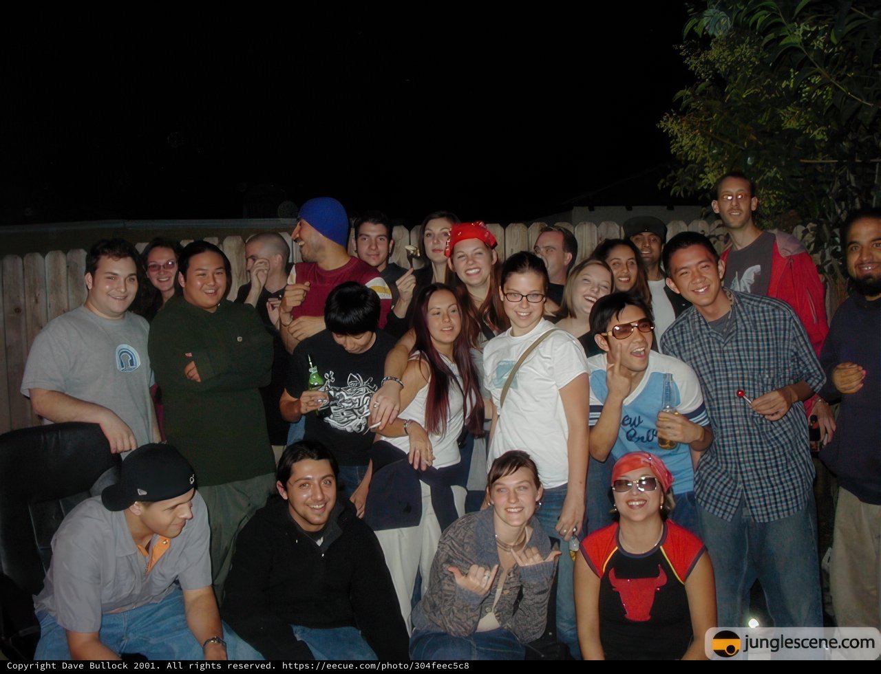 Group Night Sky Portrait