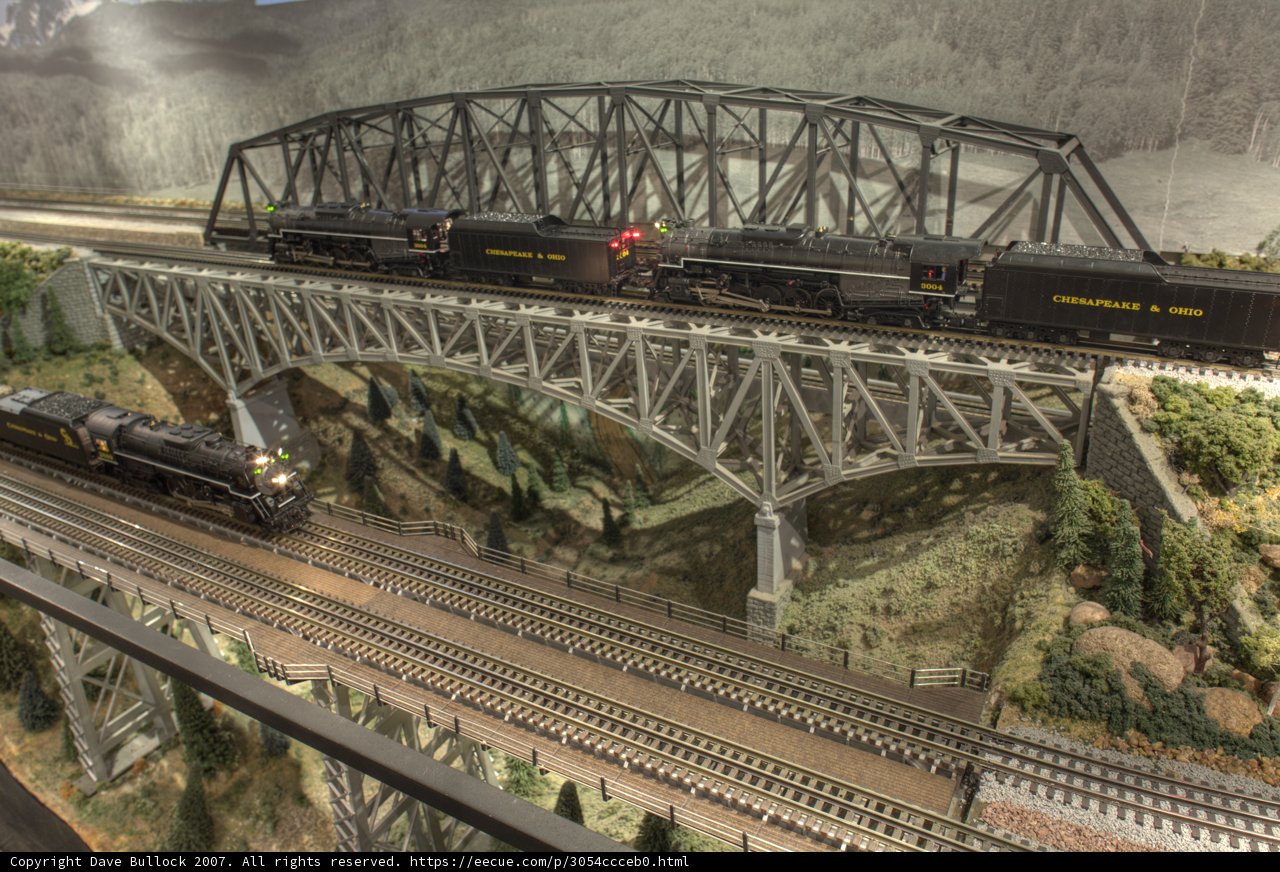Arch Bridge Over Railroad Tracks