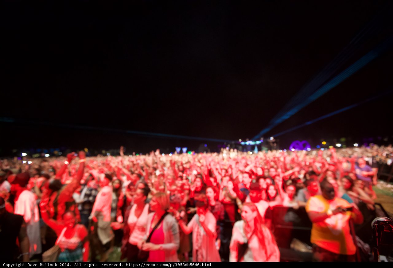 Red Lights Electrify Coachella Crowd