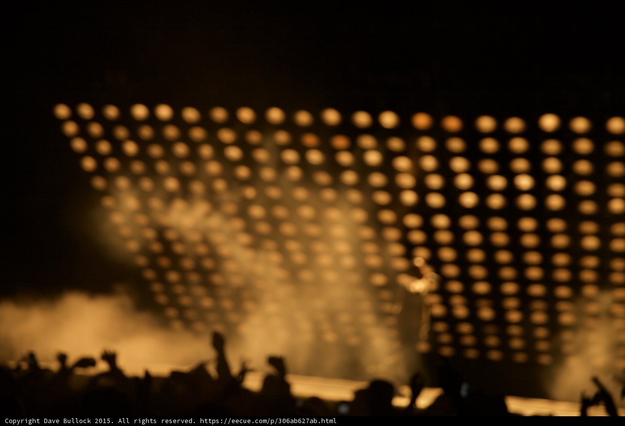 Kanye West Arm Raised Bokeh