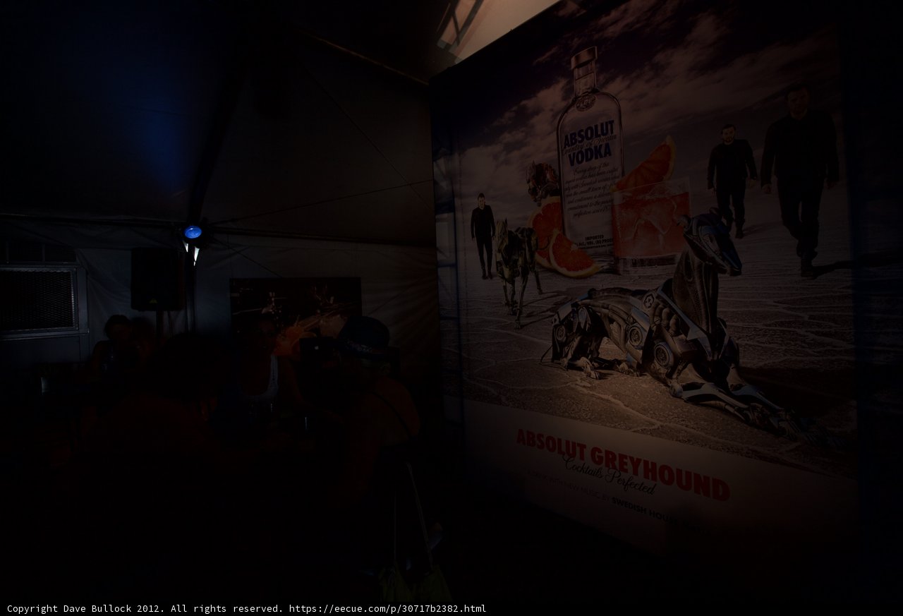 Movie Poster Illuminated in the Dark