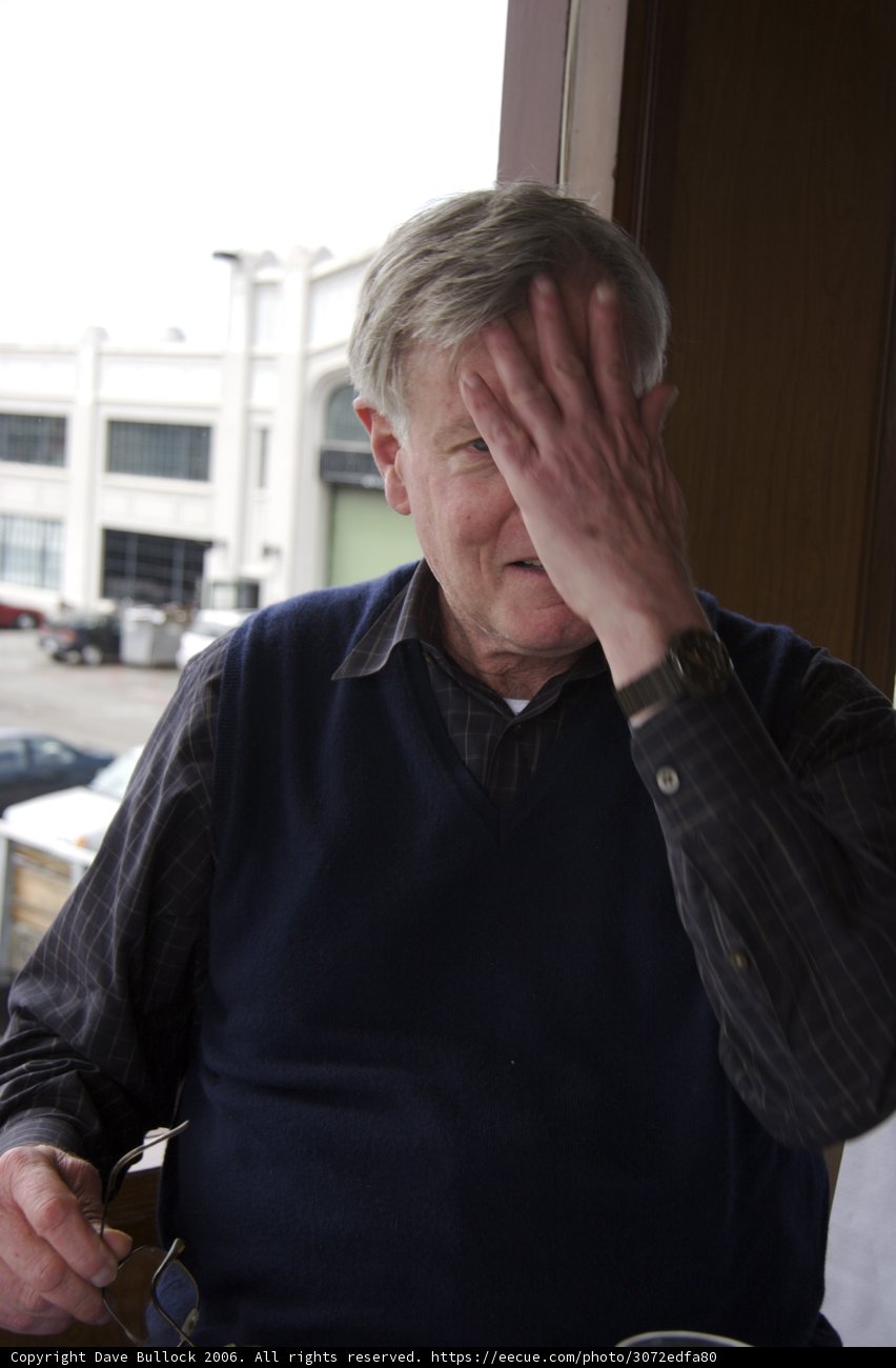 Man Enjoying a Meal at a San Francisco Restaurant