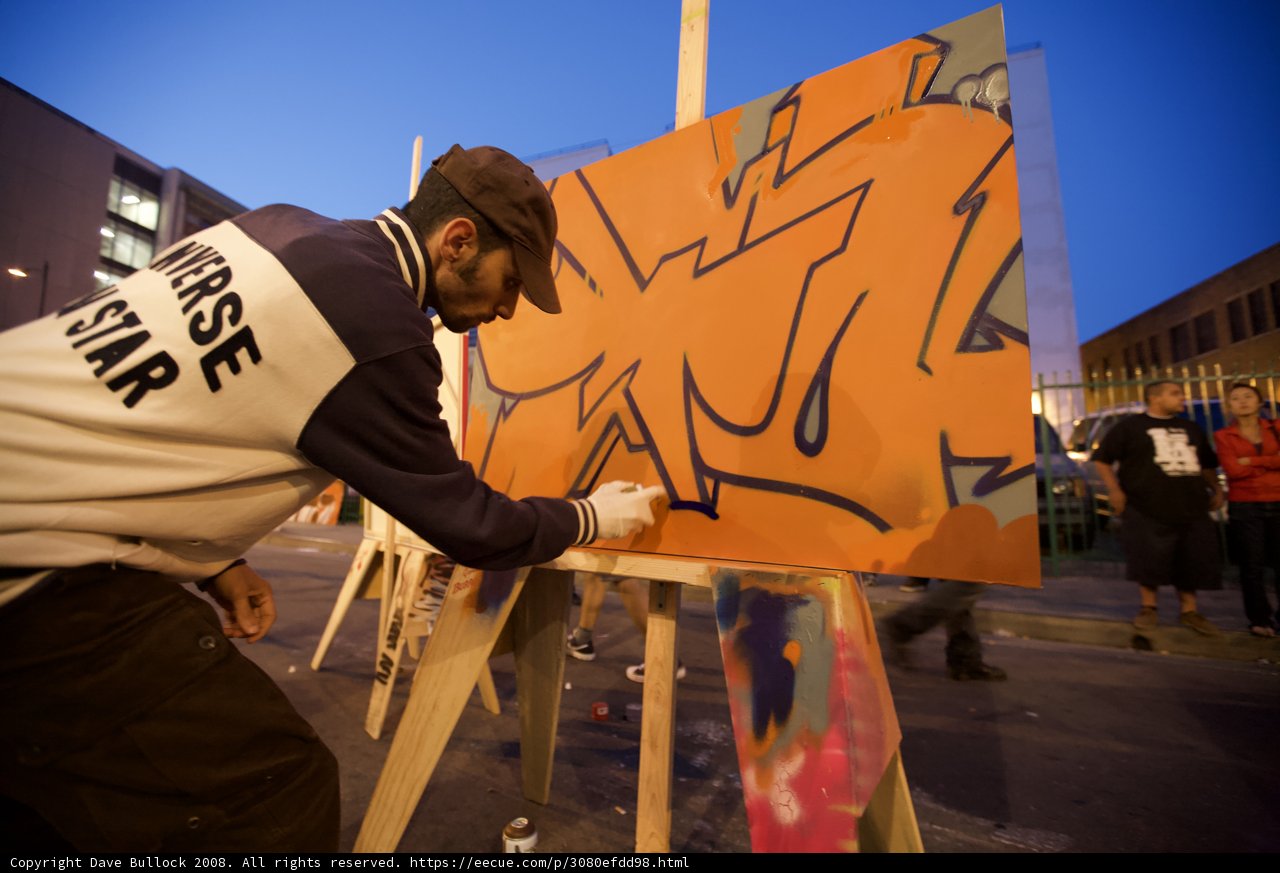 Graffiti Artist at Work