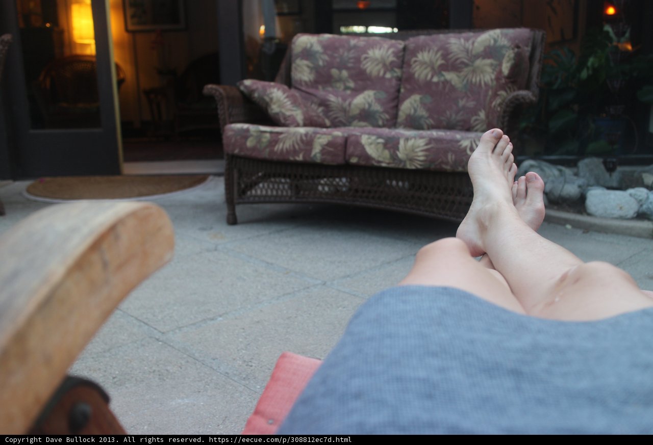 Relaxing on the Patio