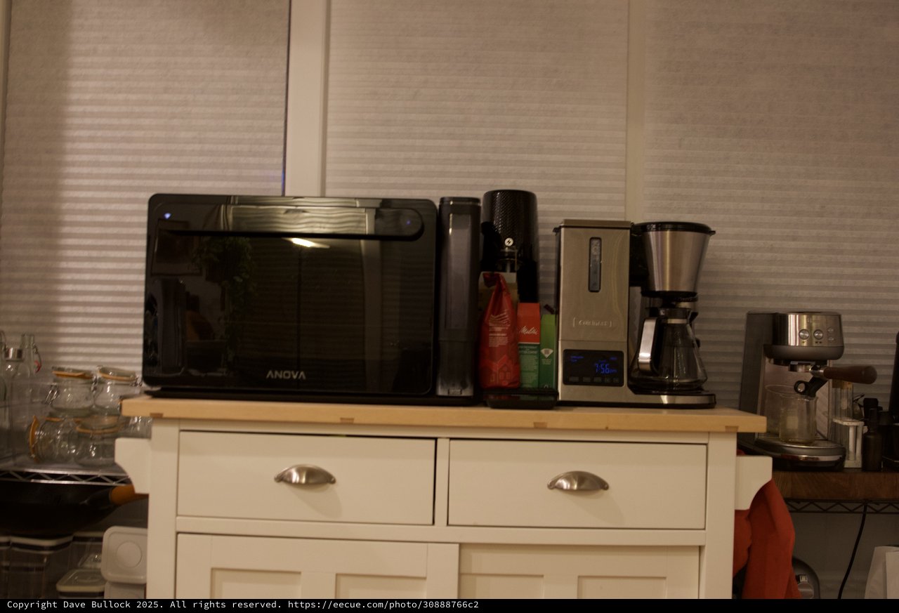 Modern Kitchen Coffee Station Setup at Dawn