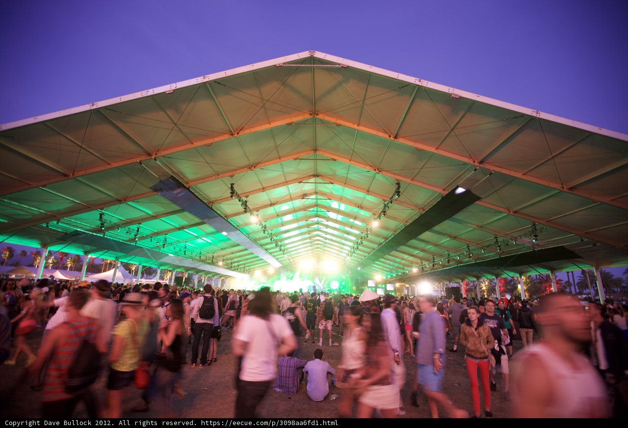 Nighttime Crowds at Coachella
