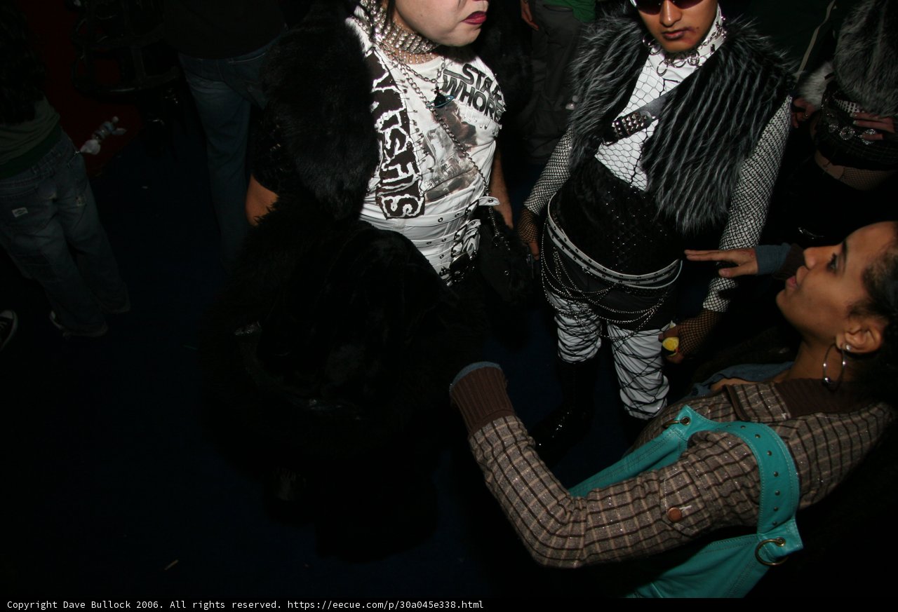 Black Fur Coat at New Year's Eve Club