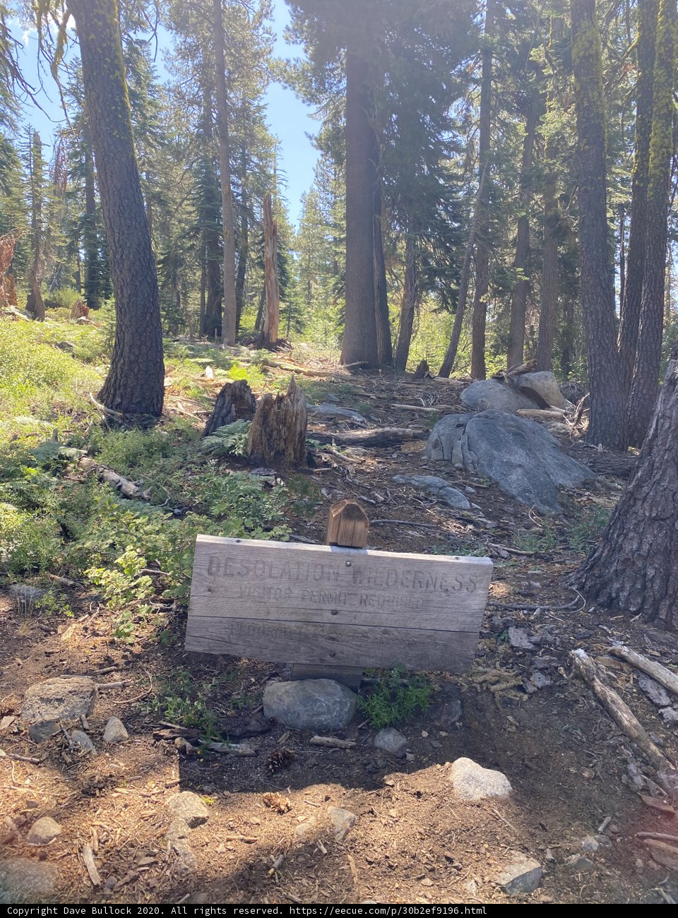 The Trail to the Summit in Desolation Wilderness