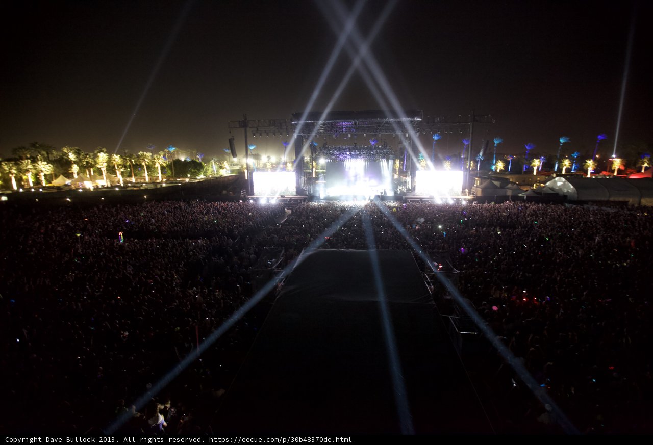 Illuminated Crowd Rocks Coachella