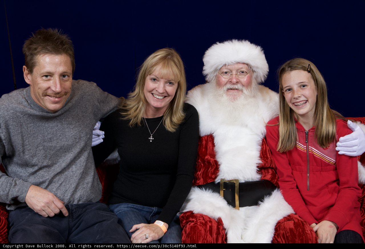 Santa Claus joins the family fun