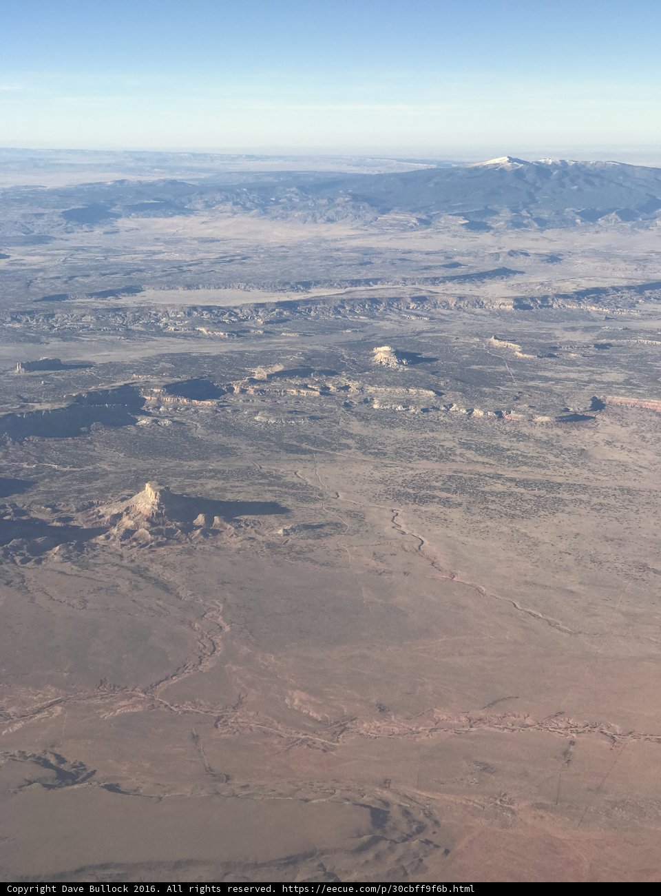 Majestic Desert Mountains from Above