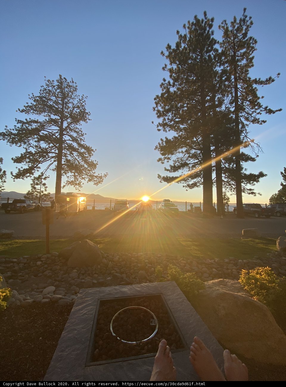 Glowing Sunset at Lake Tahoe