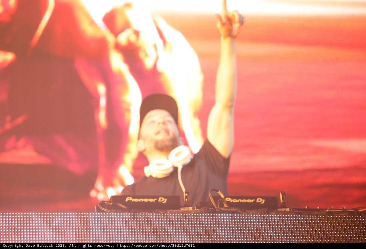 DJ Raises Hands to the Crowd at Wobbleland 2026