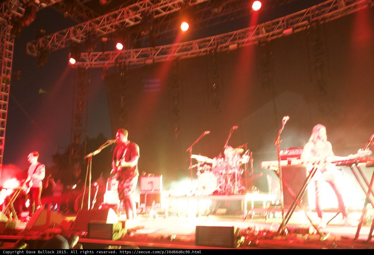 Bloc Party Hazy Stage Shot