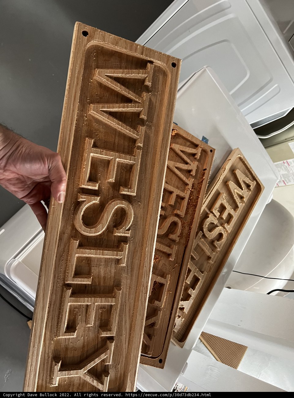 Wesley Sign in Hardwood