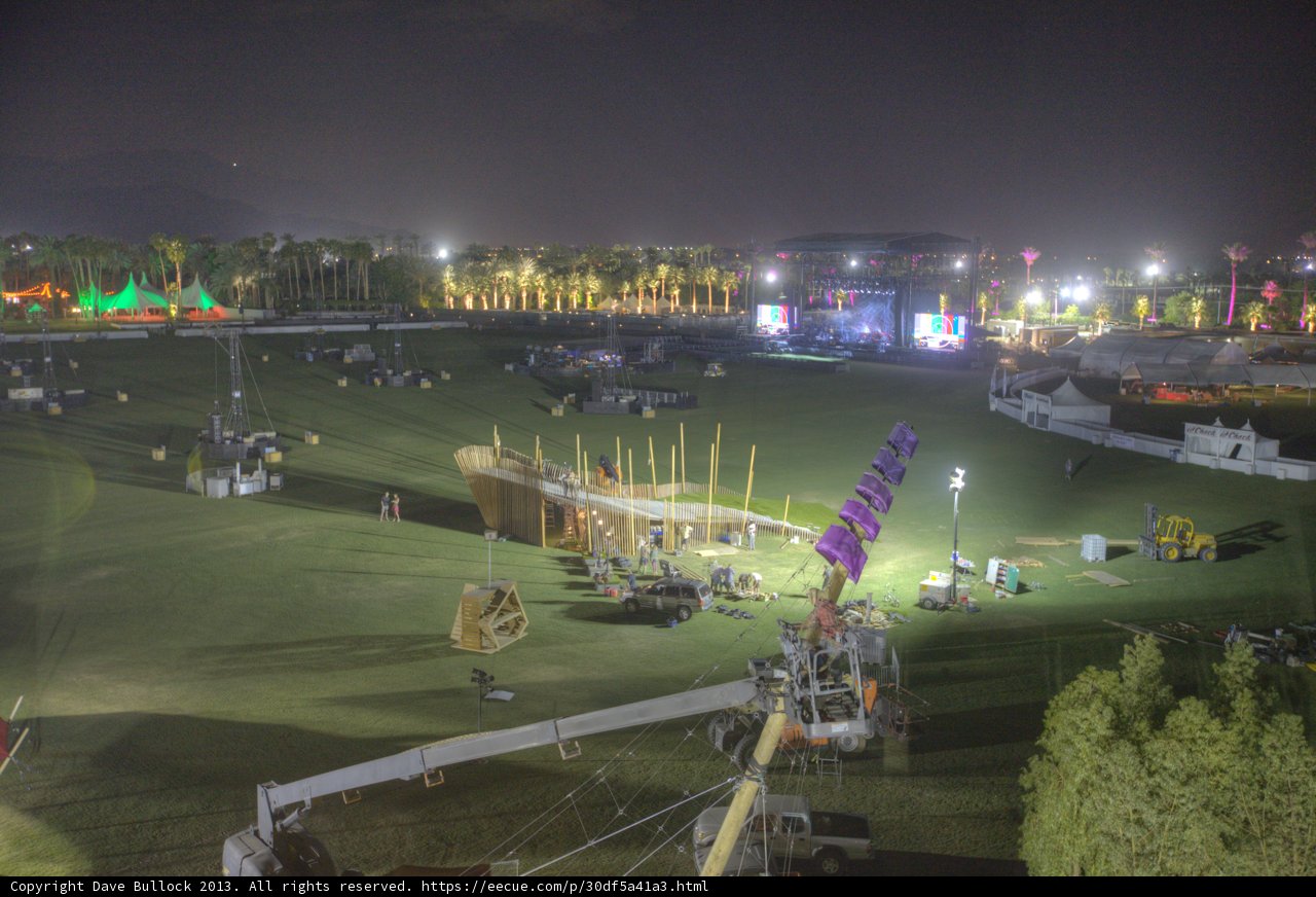 Nighttime View of Coachella Field