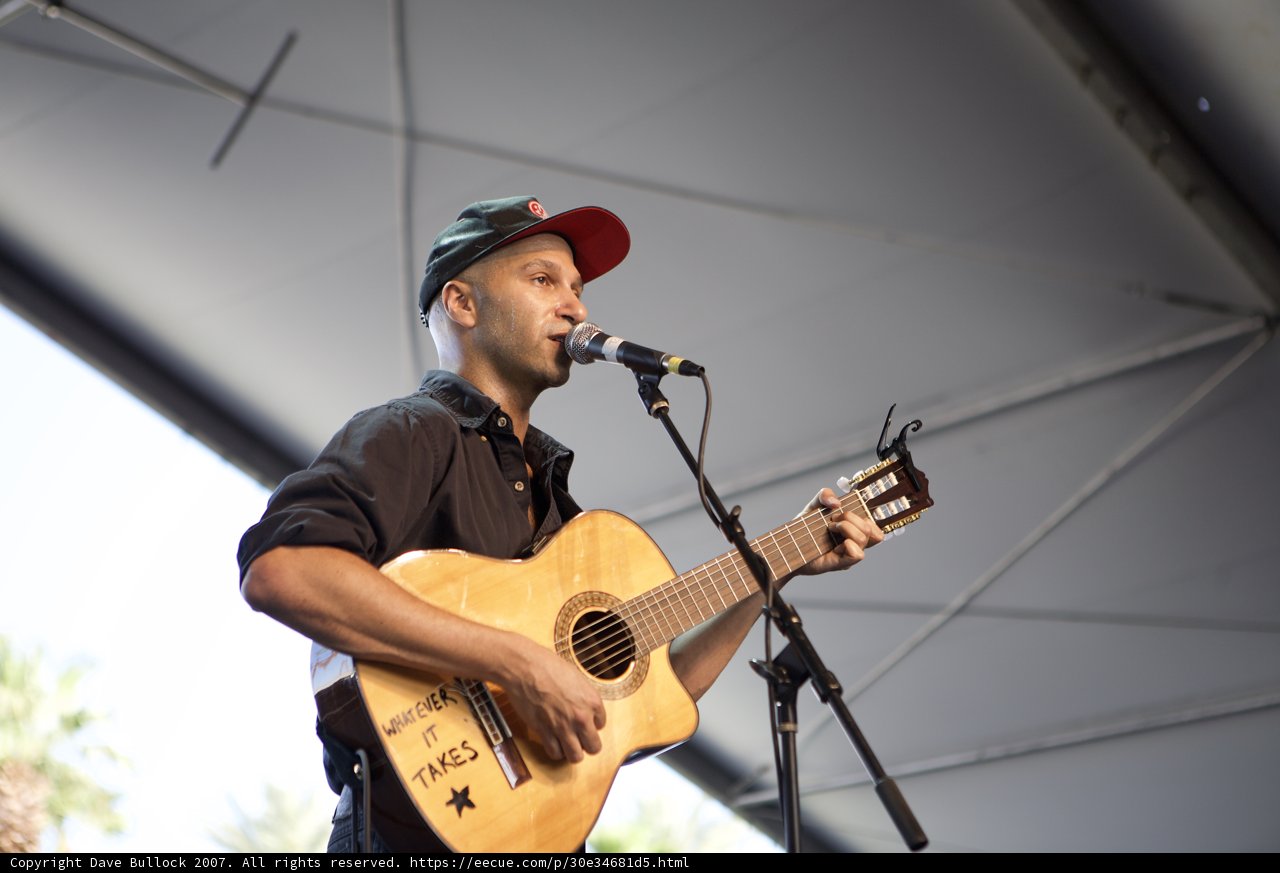 Tom Morello Rocks Coachella Stage with Guitar and Mic