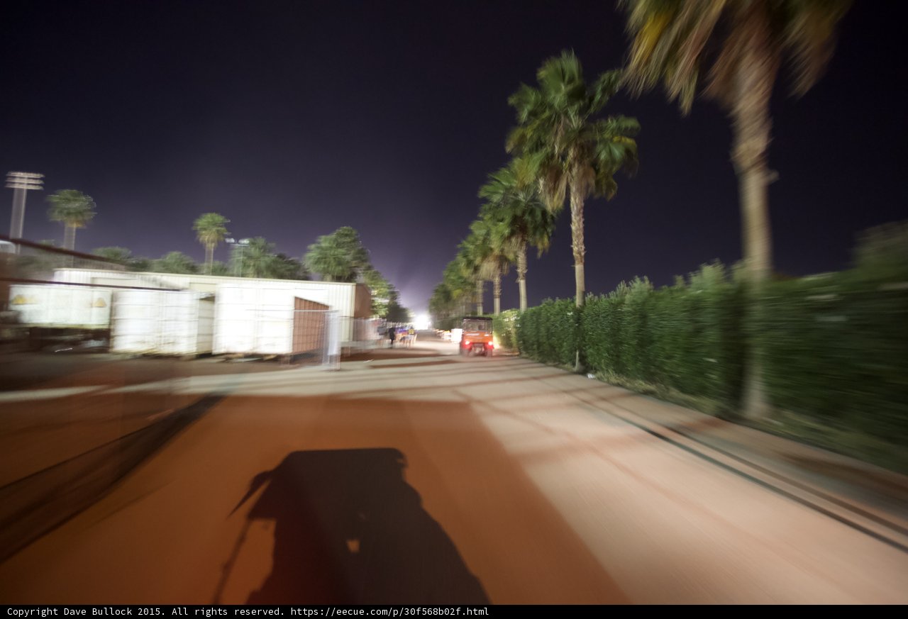 Following the Golf Cart