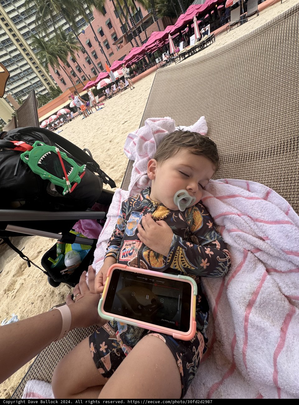 Snooze and Sand: Wesley’s Beach Day Nap