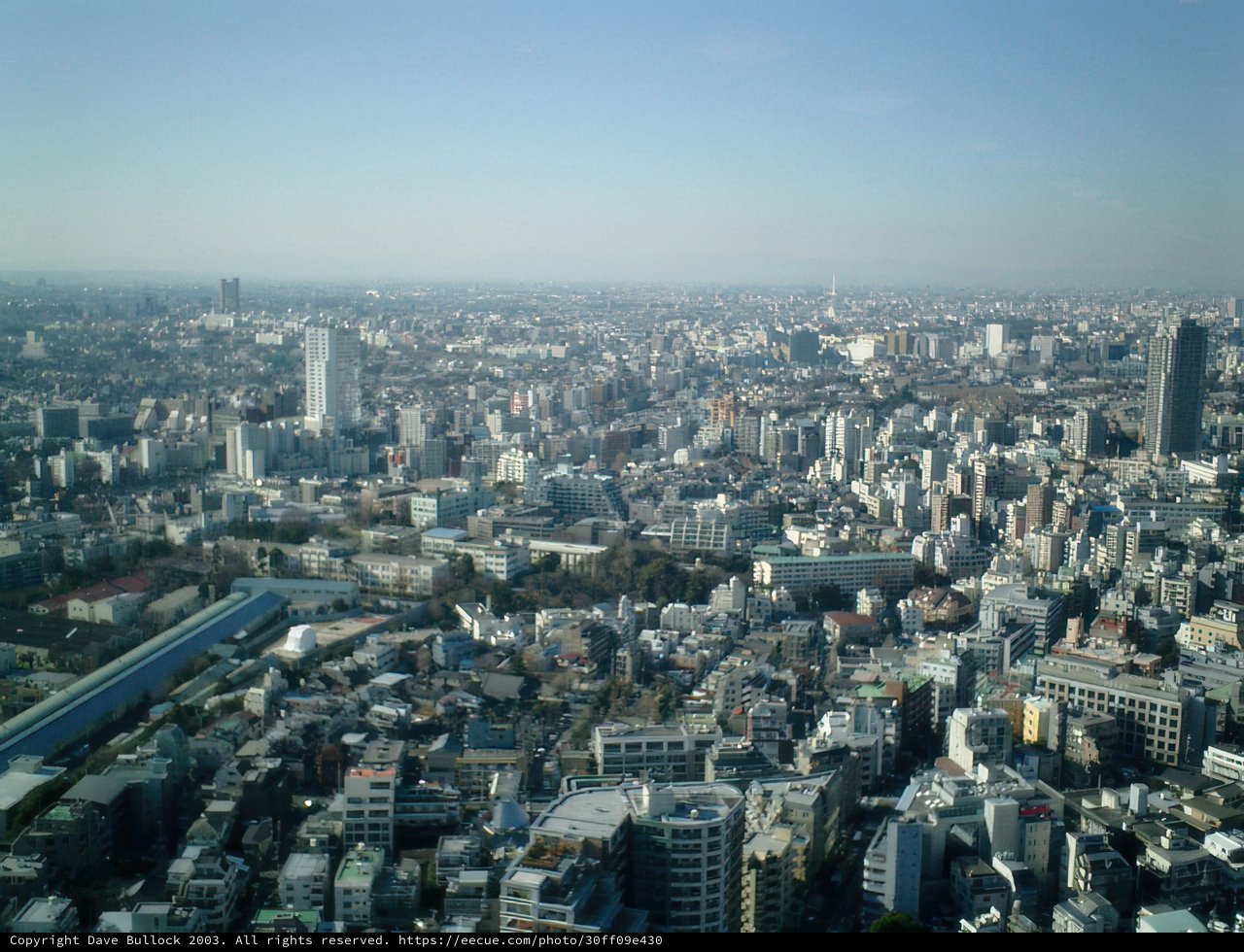 Panoramic view of Tokyo metropolis
