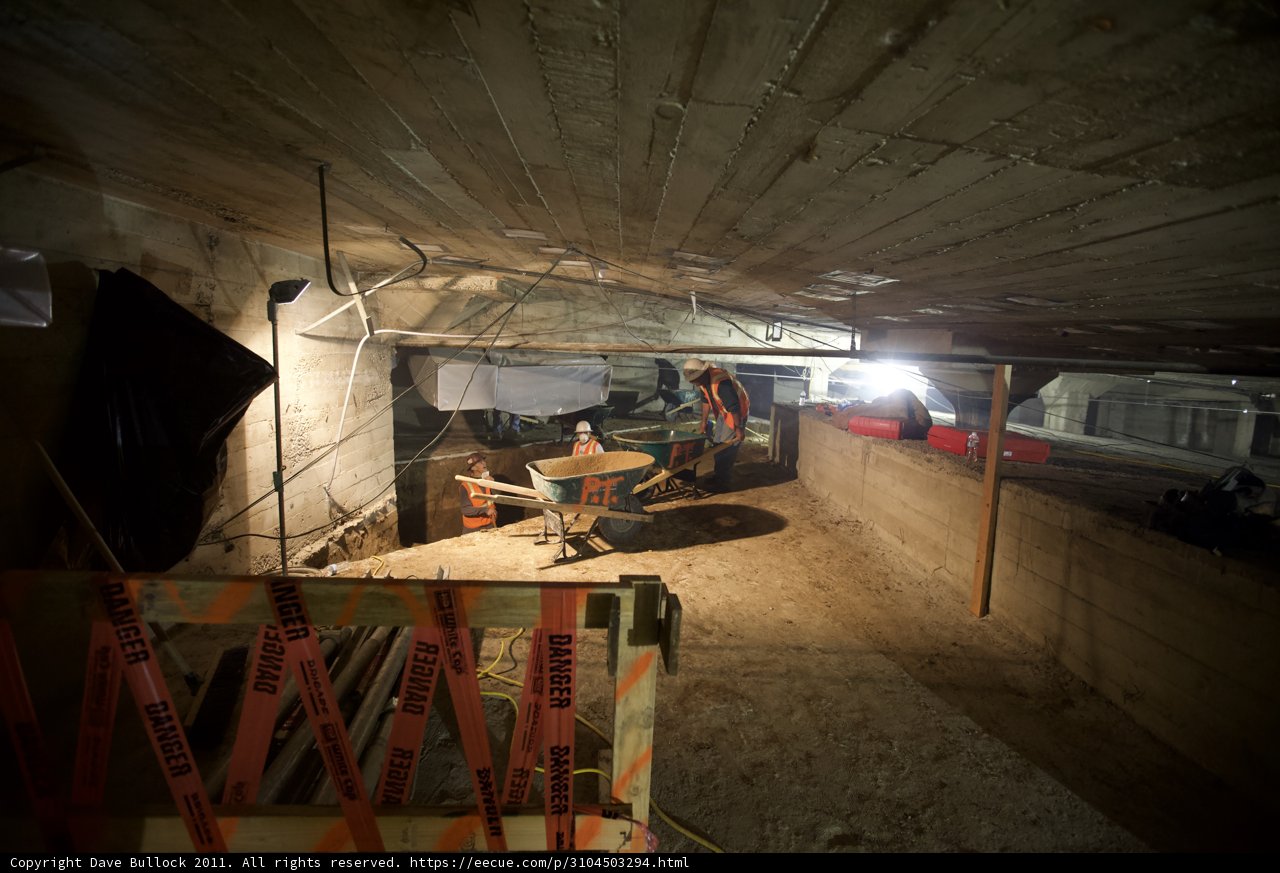 Illuminated Construction Site
