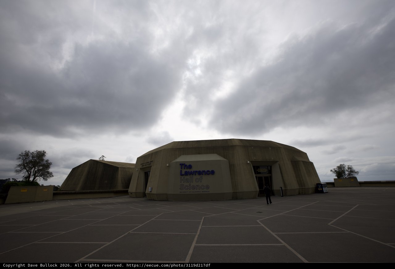 The Lawrence Hall of Science Under Dramatic Storm Clouds