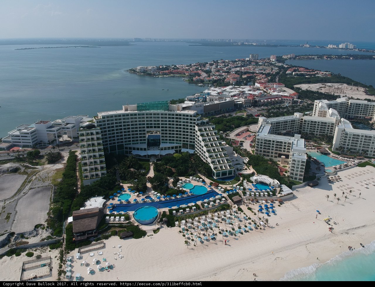 Aerial View of Cancun Beach Resort
