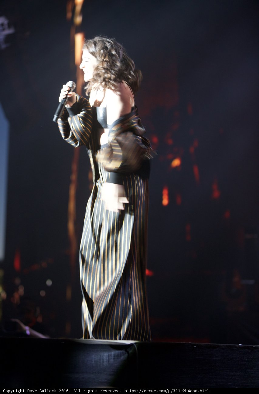 A Striped Dress Soloist in Full Swing