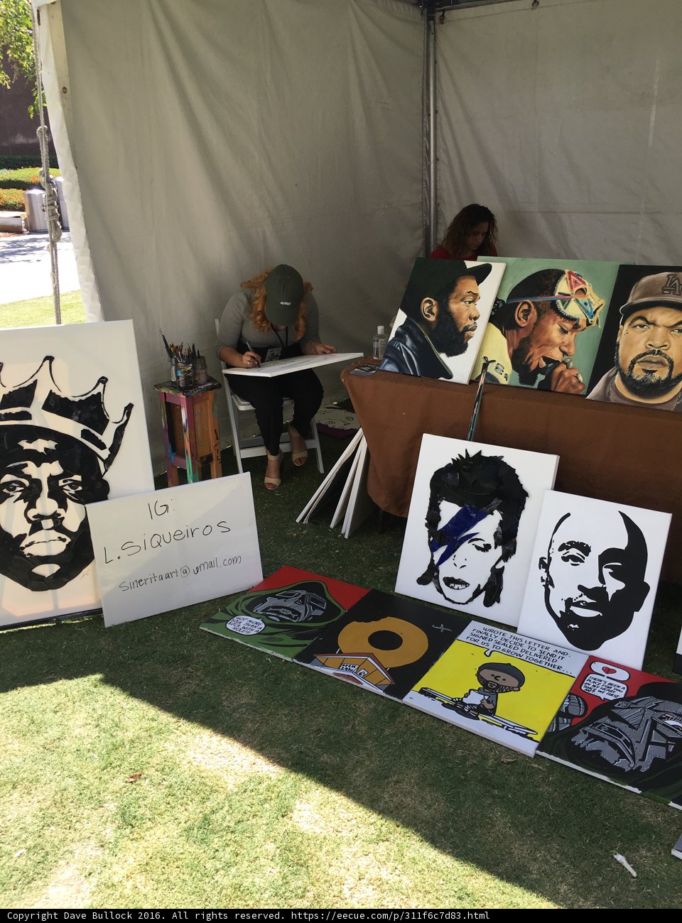 Hip Hop Tent with Paintings