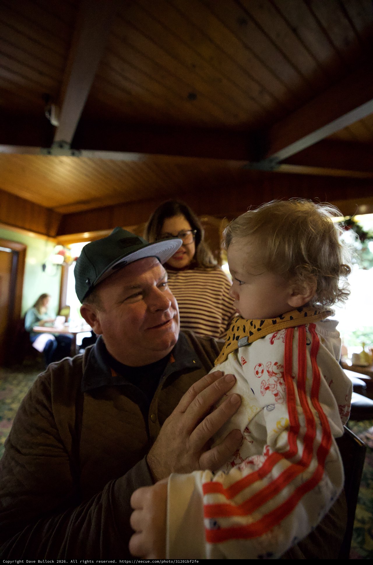 Tender Moment Between Father and Child at Madonna Inn