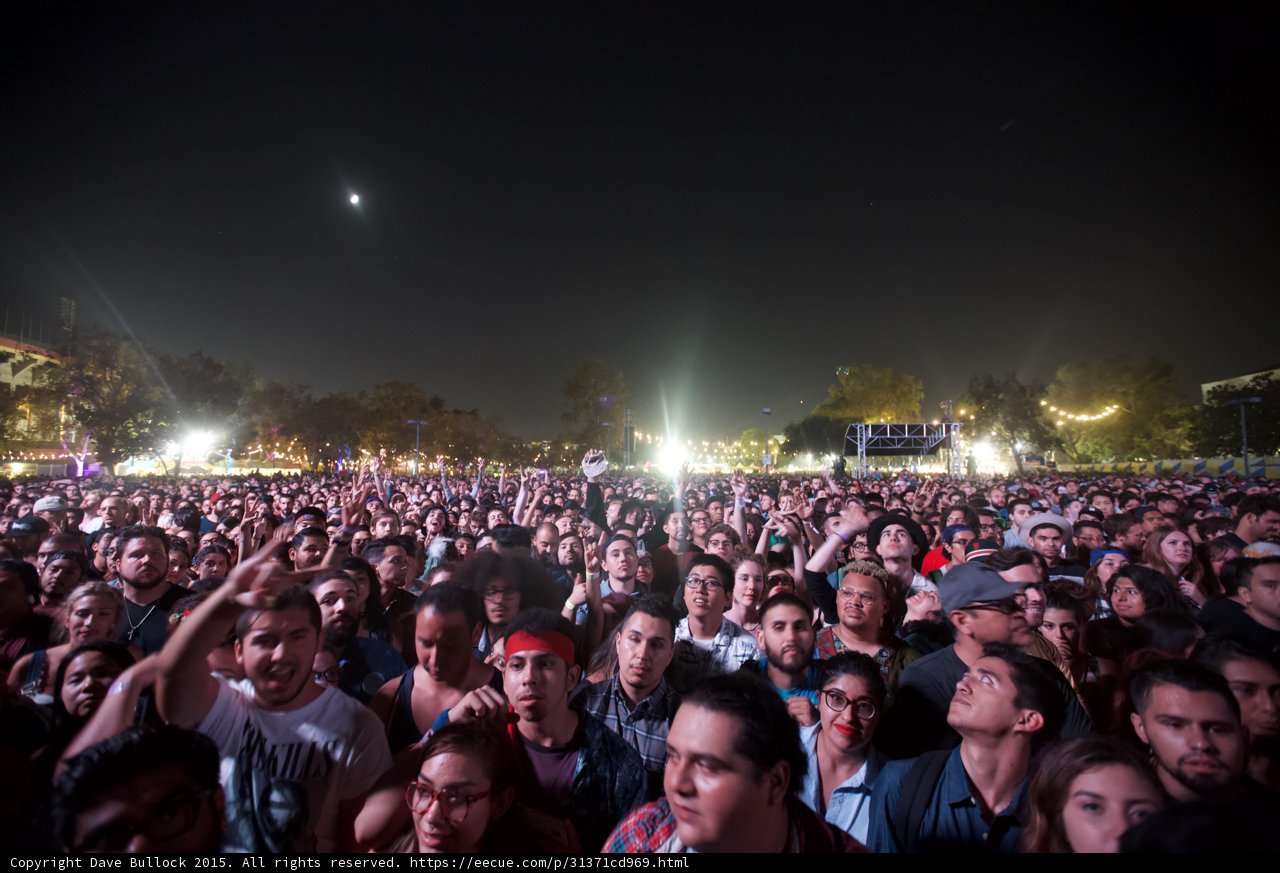 Moonlit Concert Crowd