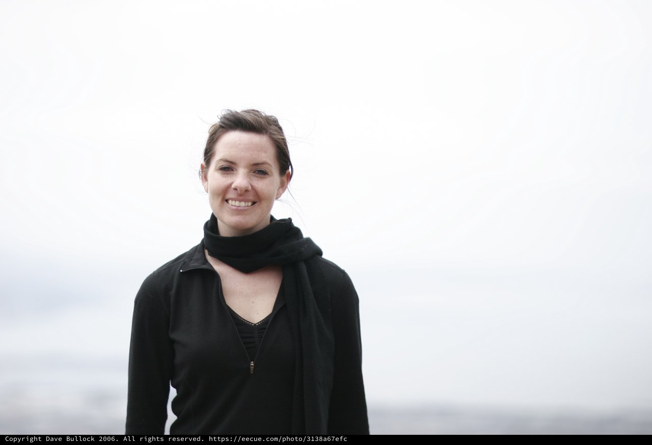Woman Smiling by the San Francisco Bay