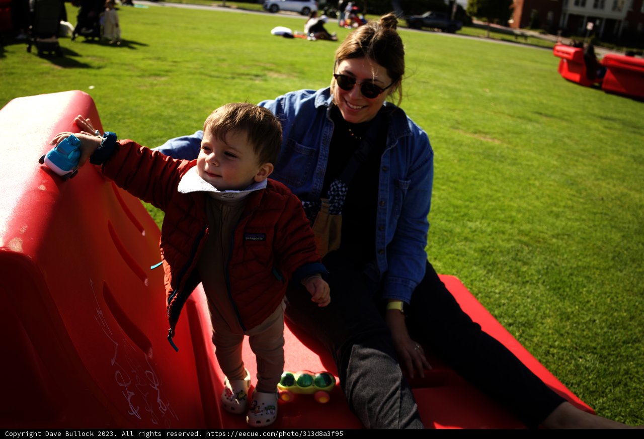 Presidio Park Playtime: Mother and Son Bonding Outdoors