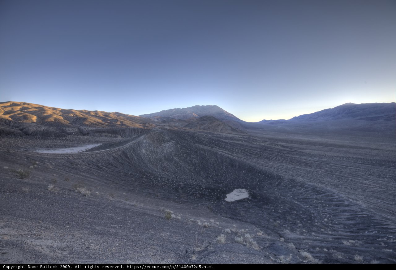 Majestic Mountain Range in the Death Valley Desert