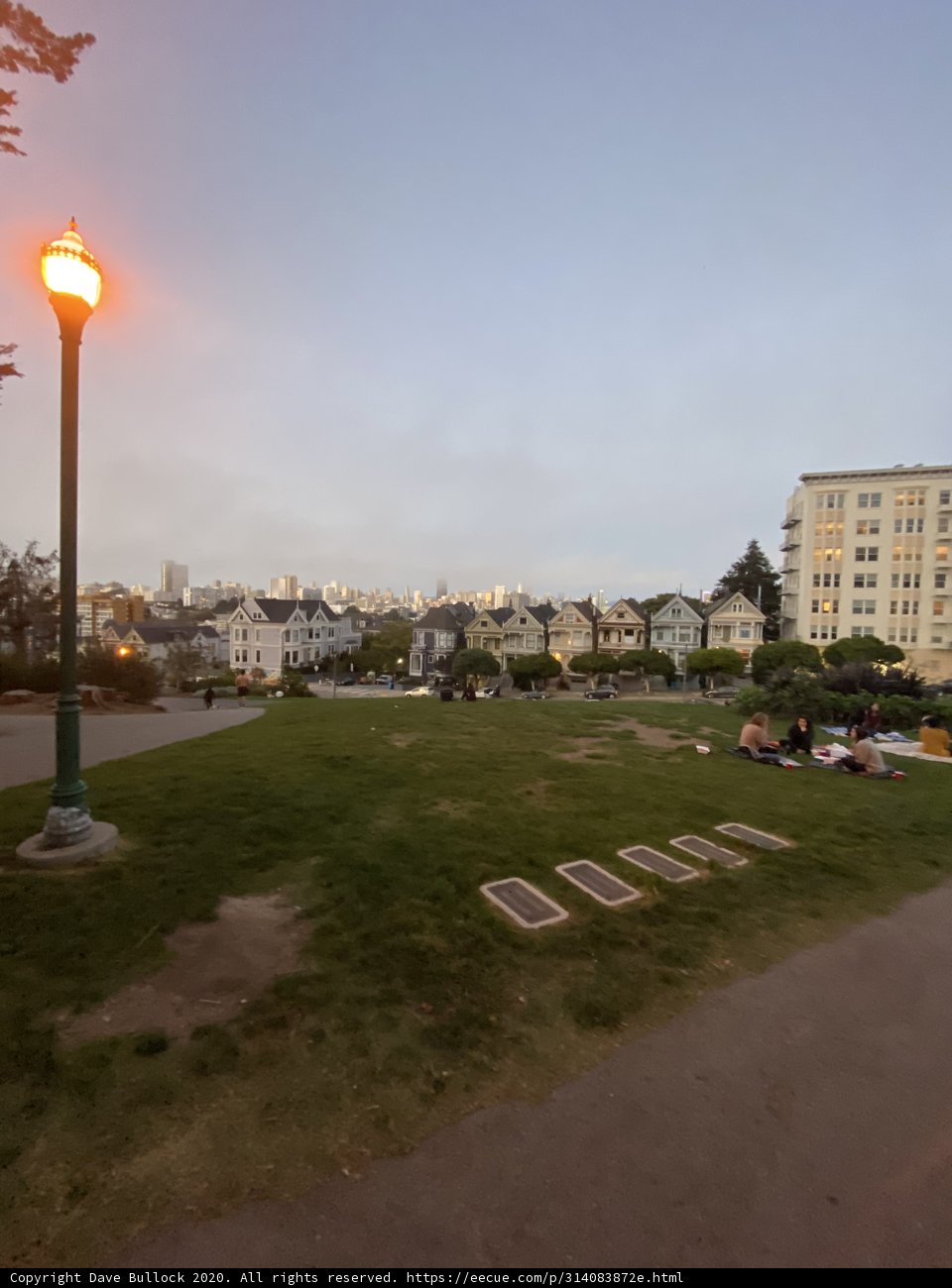 Relaxing in Alamo Square