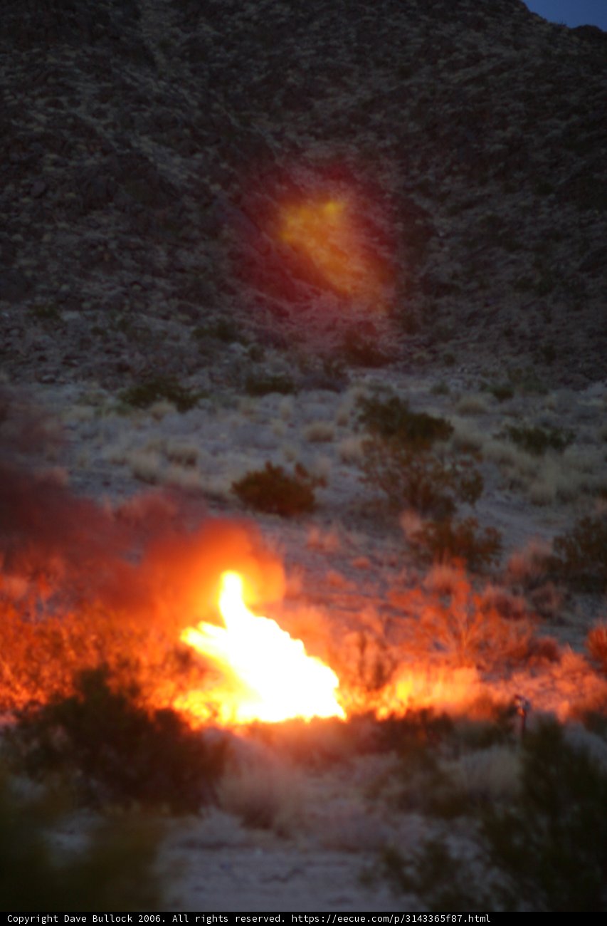 Blazing Inferno in the Desert