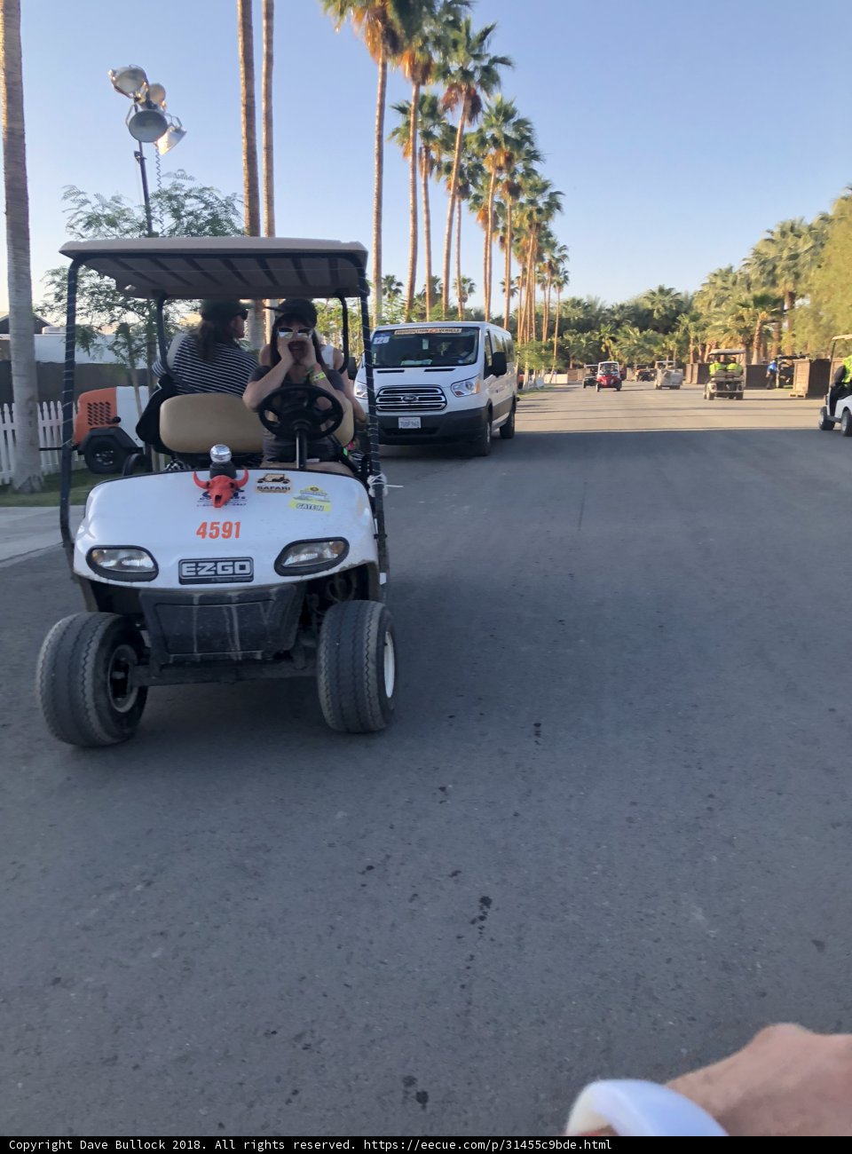 Driving Down the Green