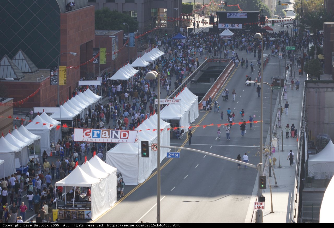 Urban Crowd Walking Down Metropolis Street