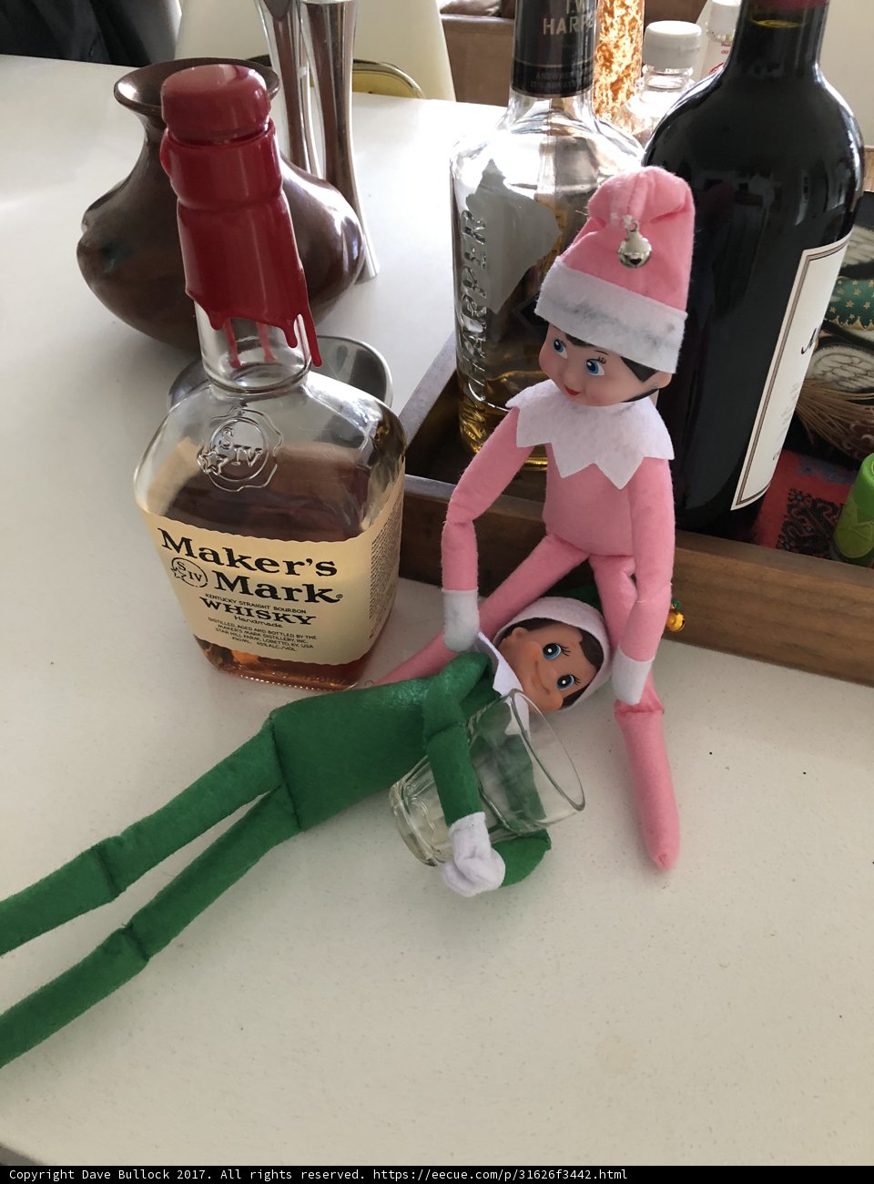 Elf on the Shelf Gets into the Holiday Spirits