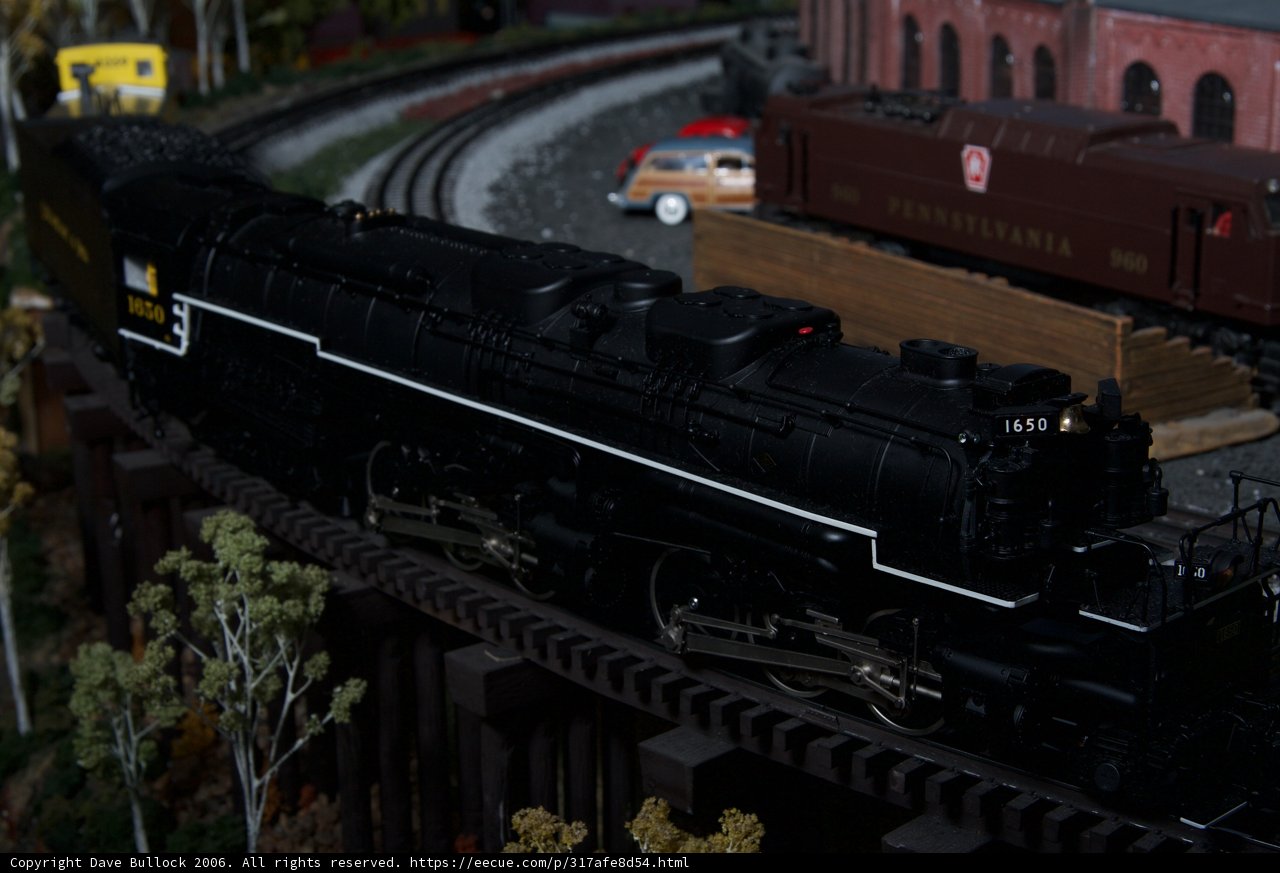 Majestic Locomotive Chugging Along the Rails