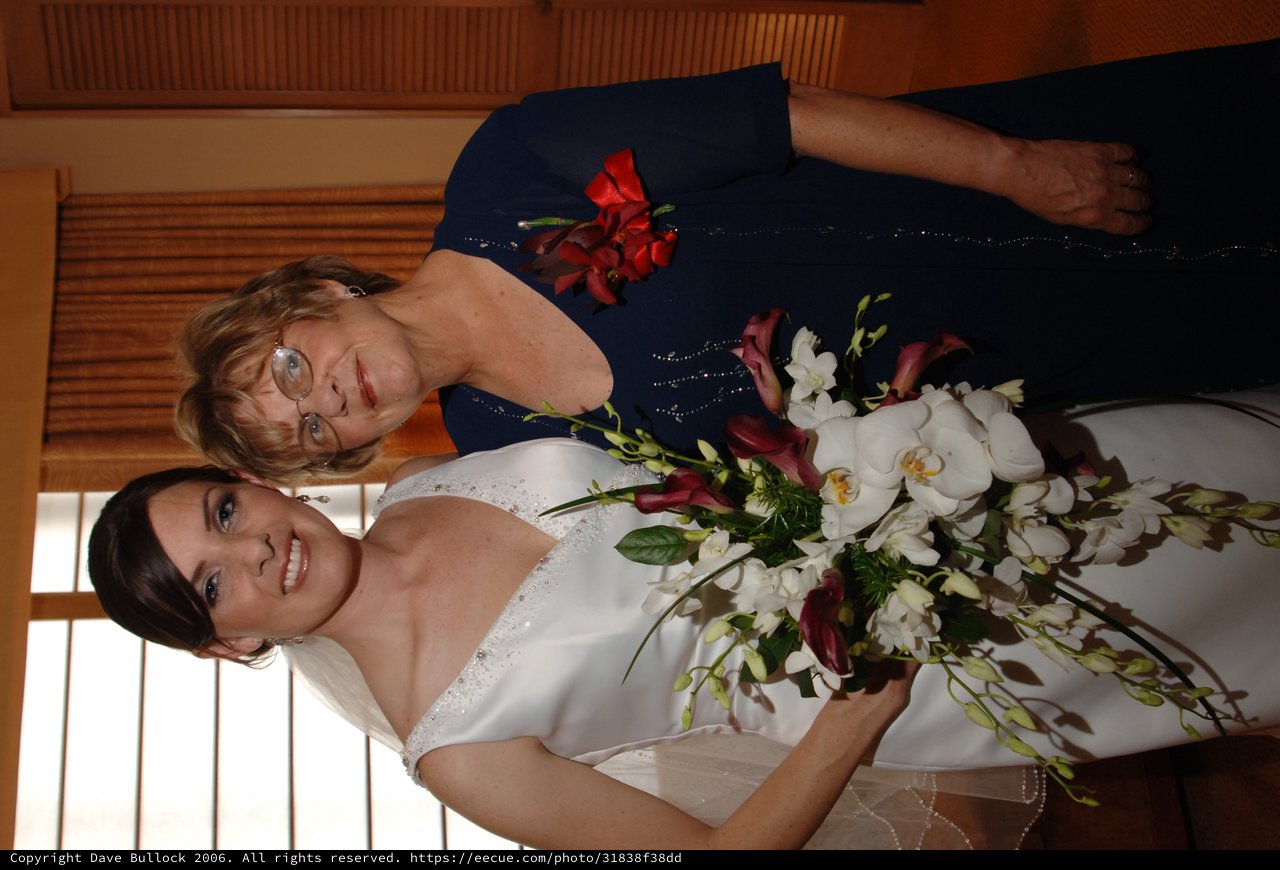 Bride and Mother Wedding Day Portrait