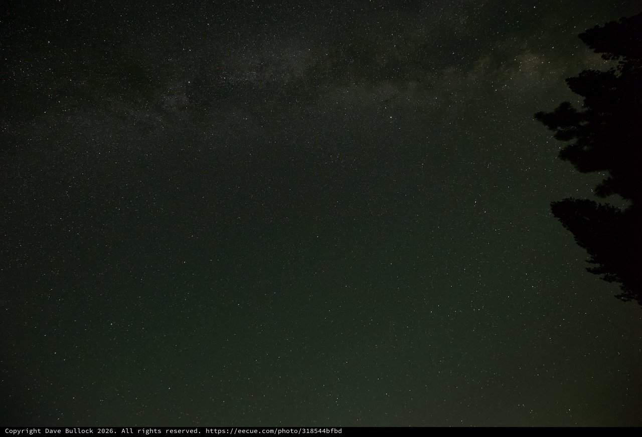Milky Way Arching Over Lake Tahoe Wilderness