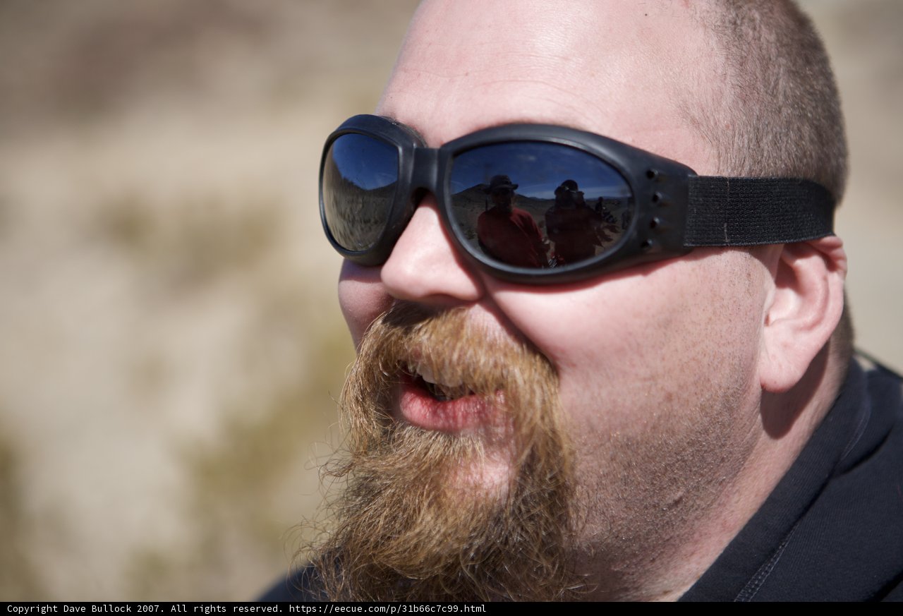 Bearded Man with Sunglasses and Hat