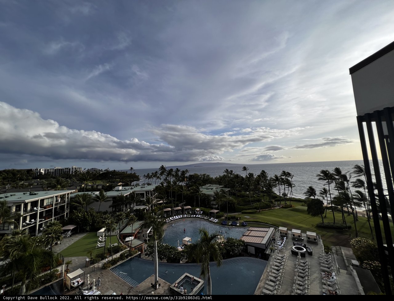 Serene Ocean View from a Heavenly Hotel