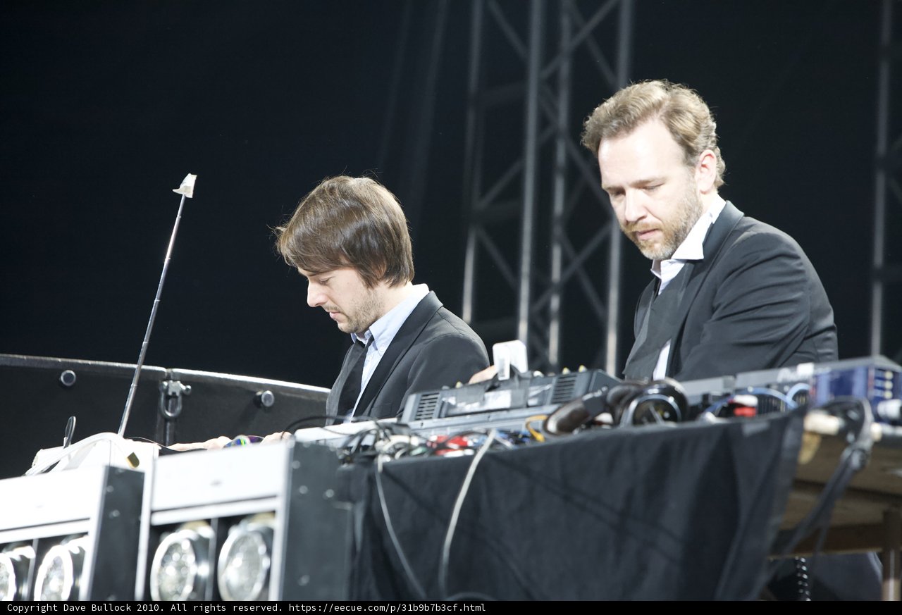 Electronic Music Duo Rocks the Crowd in Suits
