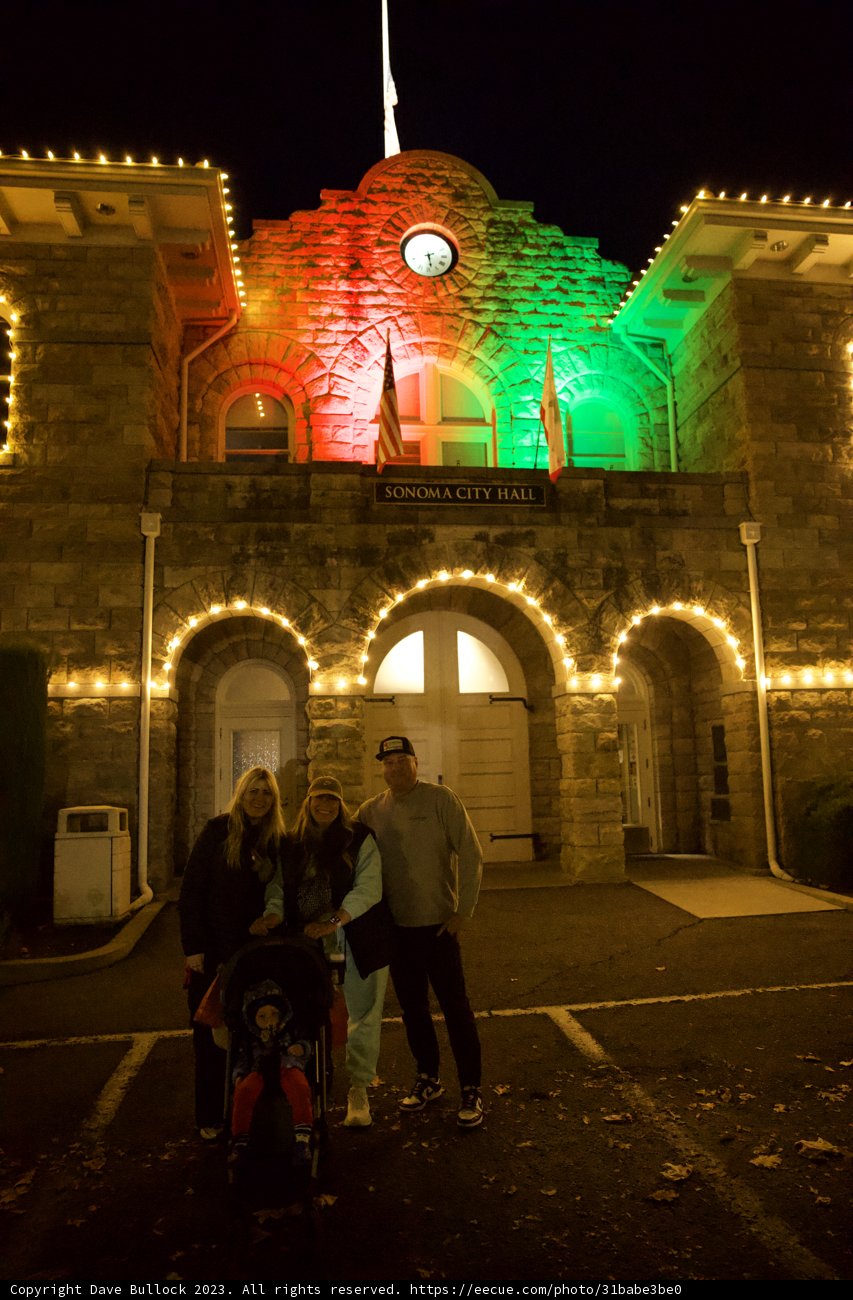 Illuminated Architectural Majesty: Downtown Sonoma, 2023